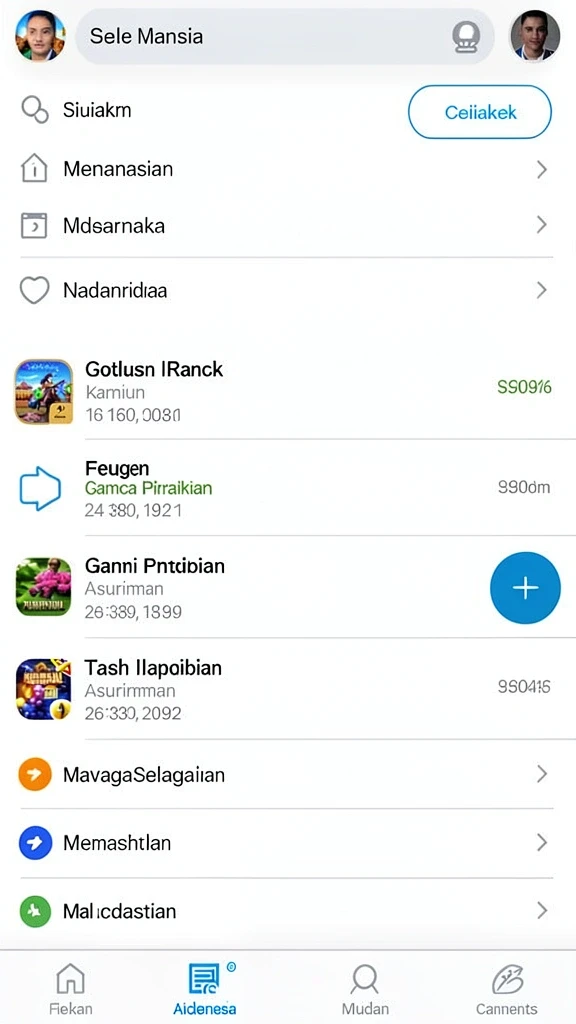 nagawin - Contoh permainan seru di dalam aplikasi NAGAWIN.